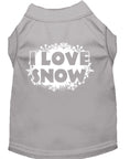 Load image into Gallery viewer, Christmas Pet Shirt, "I Love Snow"
