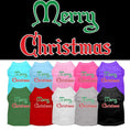 Load image into Gallery viewer, Christmas Pet Shirt, "Merry Christmas"
