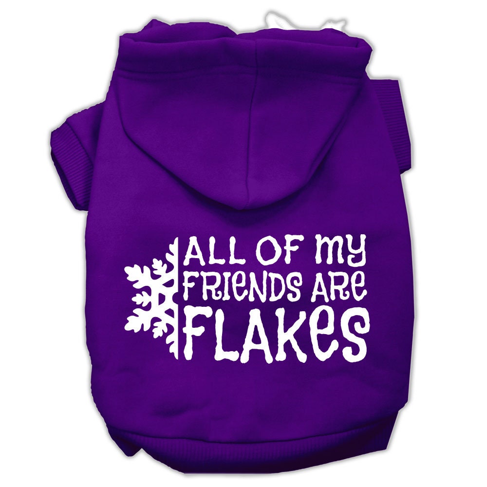 Christmas Pet Hoodie "All Of My Friends Are Flakes"