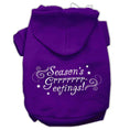 Load image into Gallery viewer, Christmas Pet Hoodie Screen Printed, "Season's Greetings"
