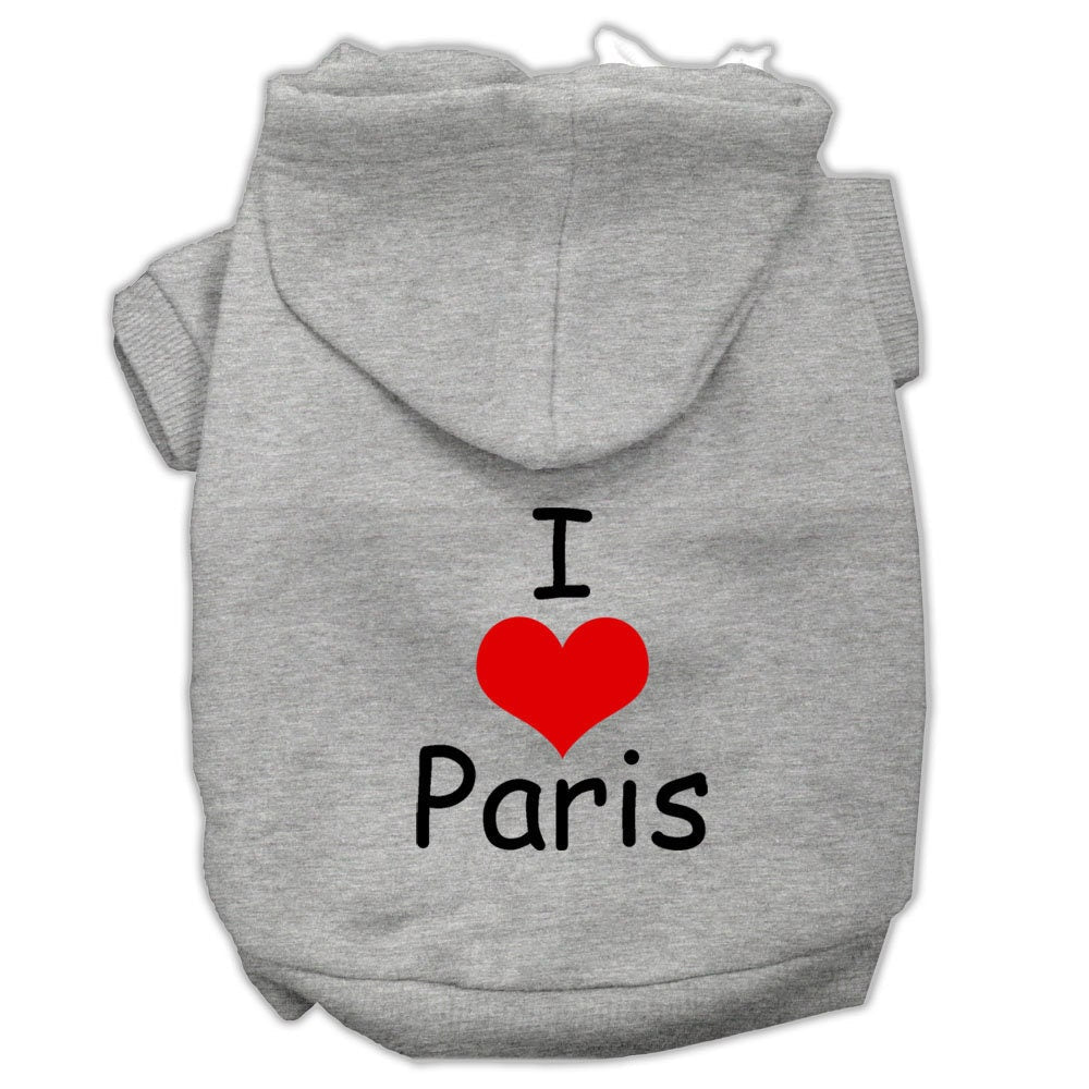 Pet Hoodie "I Love Paris"