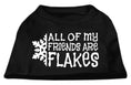 Load image into Gallery viewer, Christmas Screenprinted Dog Shirt, "All My Friends Are Flakes"

