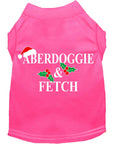Load image into Gallery viewer, Christmas Screenprinted Dog Shirt, "Aberdoggie & Fetch"
