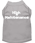 Load image into Gallery viewer, Pet Dog & Cat Shirt Screen Printed, "High Maintenance"
