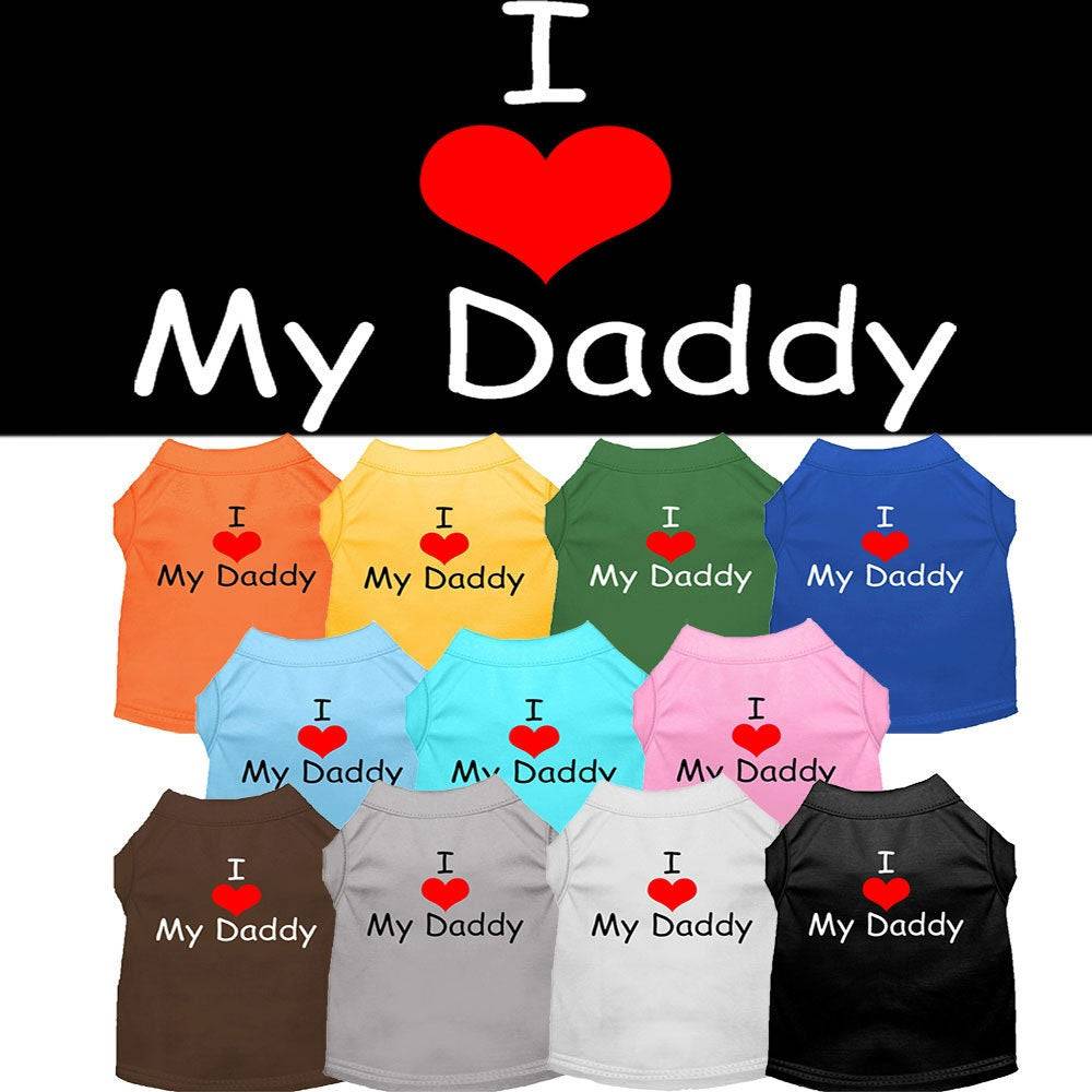 Pet Shirt "I Love My Daddy"