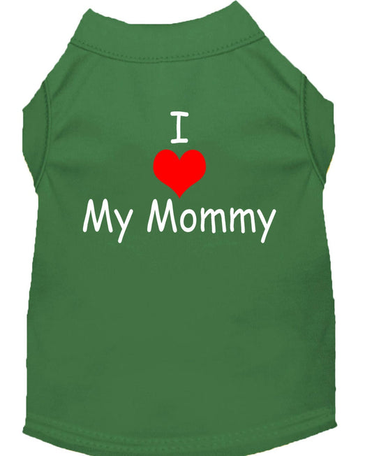Pet Shirt "I Love My Mommy"