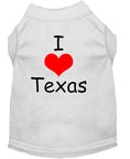 Load image into Gallery viewer, Pet Dog & Cat Shirt Screen Printed, "I Love Texas"
