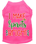 Load image into Gallery viewer, Christmas Pet Dog & Cat Shirt Screen Printed, "I Make Spirits Bright"
