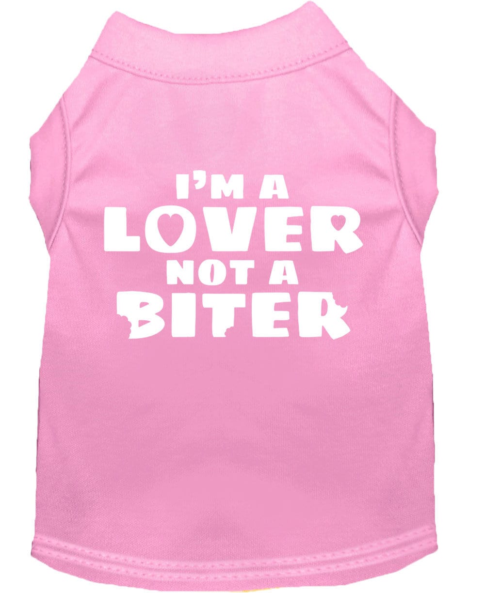 Pet Shirt "I'm A Lover, Not A Biter"