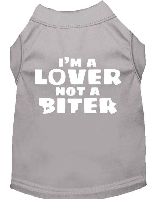Pet Shirt "I'm A Lover, Not A Biter"