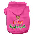 Load image into Gallery viewer, Christmas Pet Hoodie Screen Printed, "Team Rudolph"

