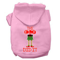 Load image into Gallery viewer, Christmas Pet Hoodie Screen Printed, "The Elf Did It"
