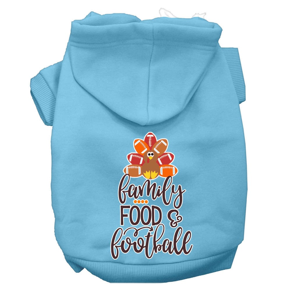 Pet Hoodie "Family, Food, & Football"