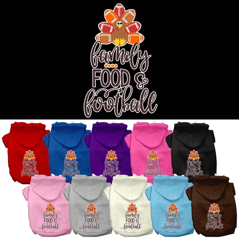 Pet Hoodie "Family, Food, & Football"