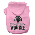 Load image into Gallery viewer, Thanksgiving Pet, Dog and Cat Hoodie, "Gobble 'Til You Wobble"
