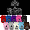 Load image into Gallery viewer, Thanksgiving Pet, Dog and Cat Hoodie, "Gobble 'Til You Wobble"
