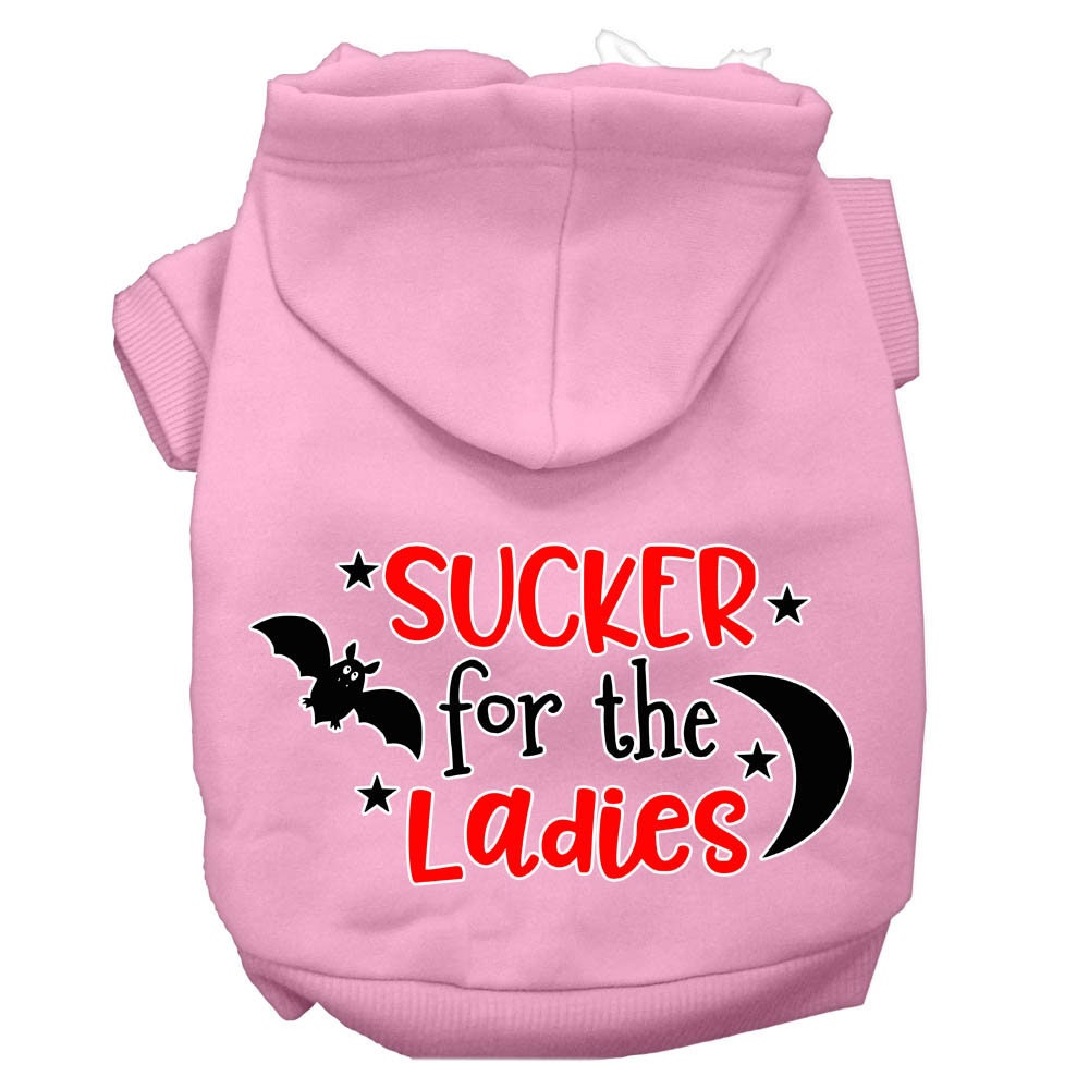 Halloween Pet Hoodie Screen Printed, "Sucker For The Ladies"