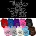 Load image into Gallery viewer, Halloween Pet Hoodie Screen Printed, "Trick Or Treat Yo' Self"
