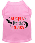 Load image into Gallery viewer, Pet Dog & Cat Shirt Screen Printed, "Sucker For The Ladies"
