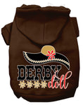 Load image into Gallery viewer, Pet, Dog & Cat Hoodie Screen Printed, "Derby Doll"
