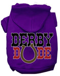 Load image into Gallery viewer, Pet, Dog & Cat Hoodie Screen Printed, "Derby Dude"
