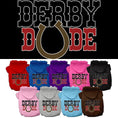 Load image into Gallery viewer, Pet, Dog & Cat Hoodie Screen Printed, "Derby Dude"
