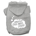 Load image into Gallery viewer, Pet Hoodie "Smarter Than Most People"
