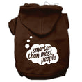 Load image into Gallery viewer, Pet Hoodie "Smarter Than Most People"
