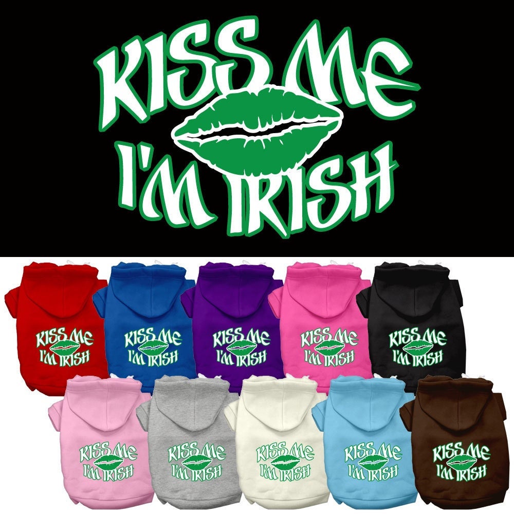 Pet Hoodie "Kiss Me I'm Irish"