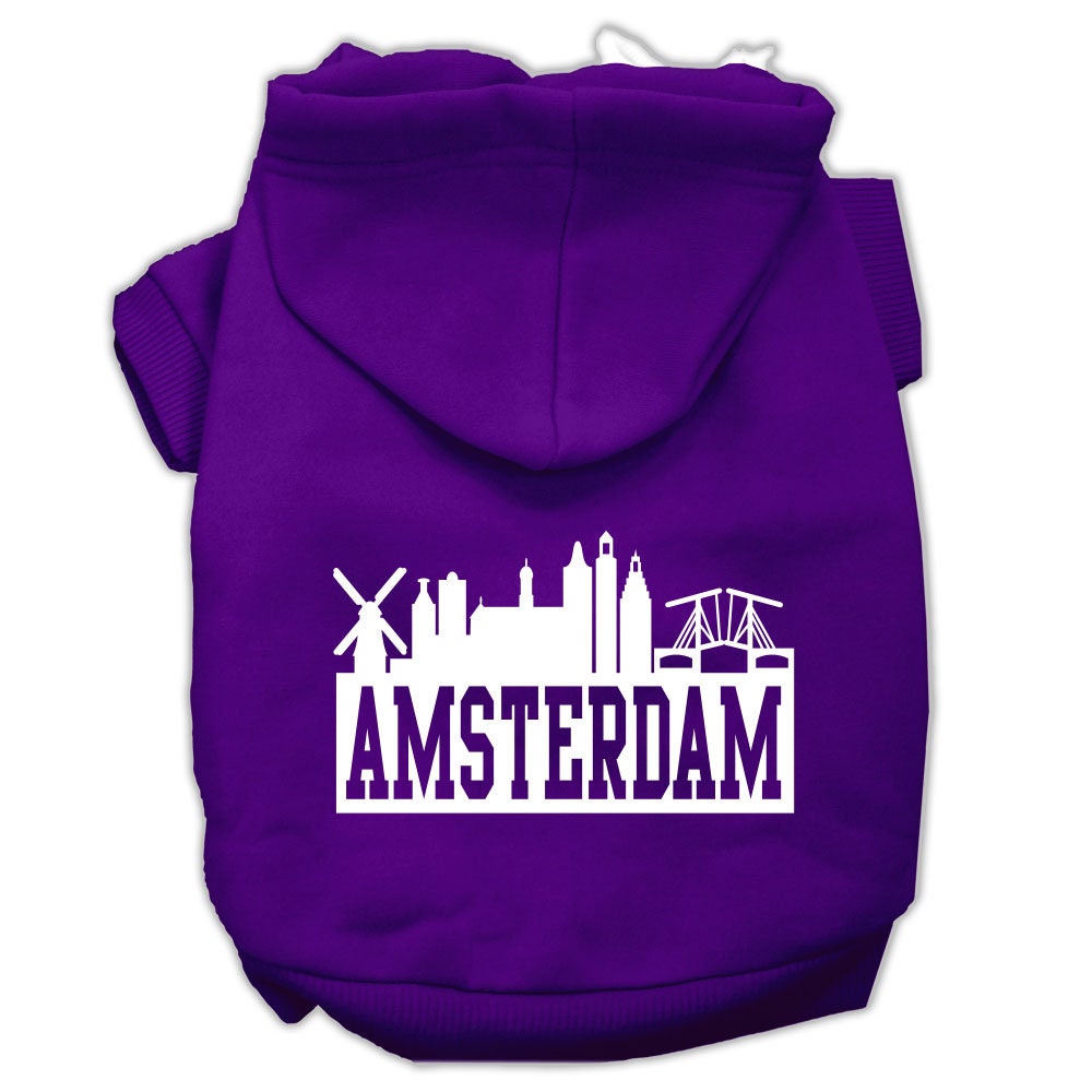 Pet Hoodie "Amsterdam Skyline"