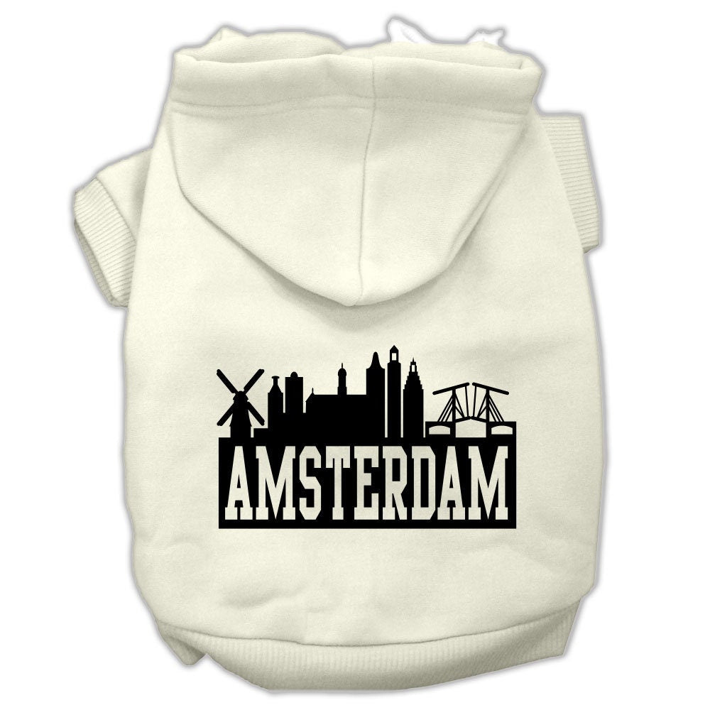Pet Hoodie "Amsterdam Skyline"