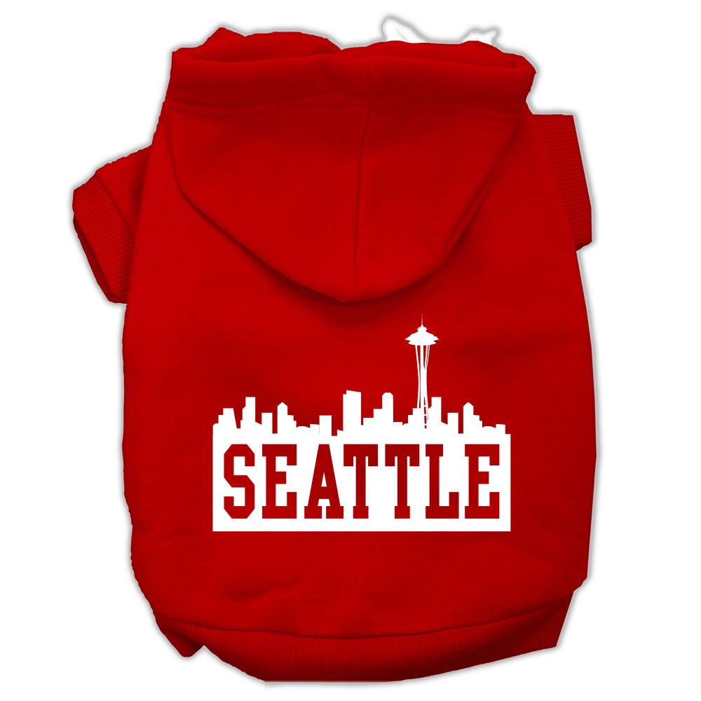 Pet Hoodie "Seattle Skyline"