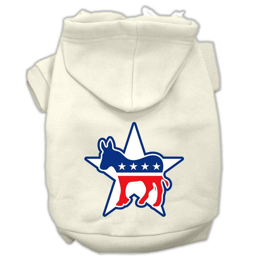 Pet Hoodie Screen Printed, "Democrat"