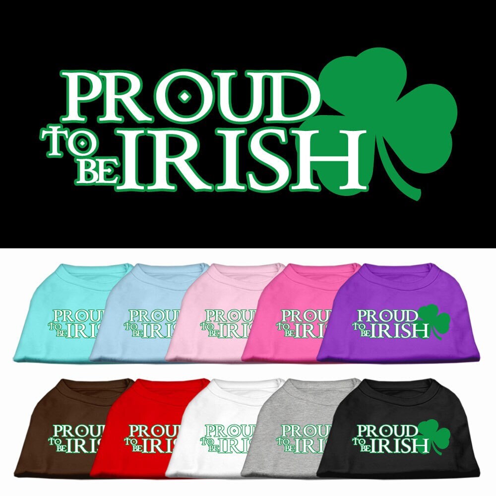 Pet Shirt "Proud To Be Irish"