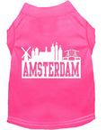 Load image into Gallery viewer, Pet Dog & Cat Shirt Screen Printed, "Amsterdam Skyline"
