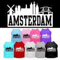 Load image into Gallery viewer, Pet Dog & Cat Shirt Screen Printed, "Amsterdam Skyline"
