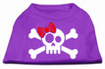 Load image into Gallery viewer, Pet Dog & Cat Shirt Screen Printed, "Skull Crossbones Bow"
