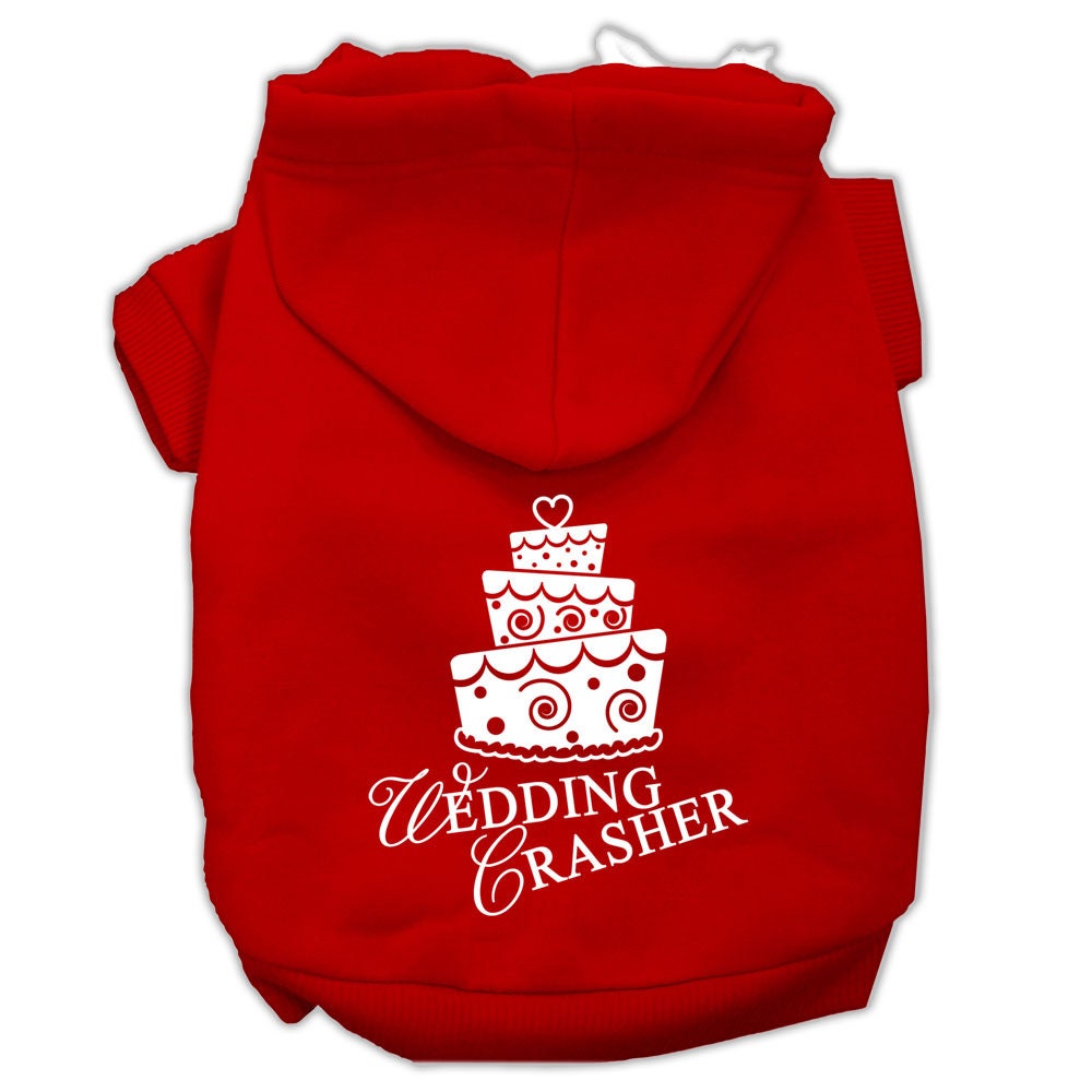 Pet Hoodie Screen Printed, "Wedding Crasher"