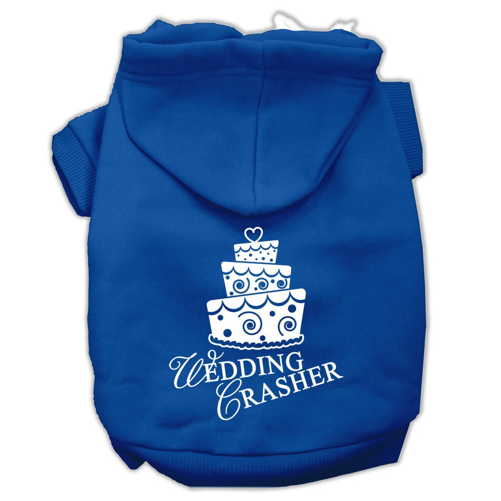 Pet Hoodie Screen Printed, "Wedding Crasher"