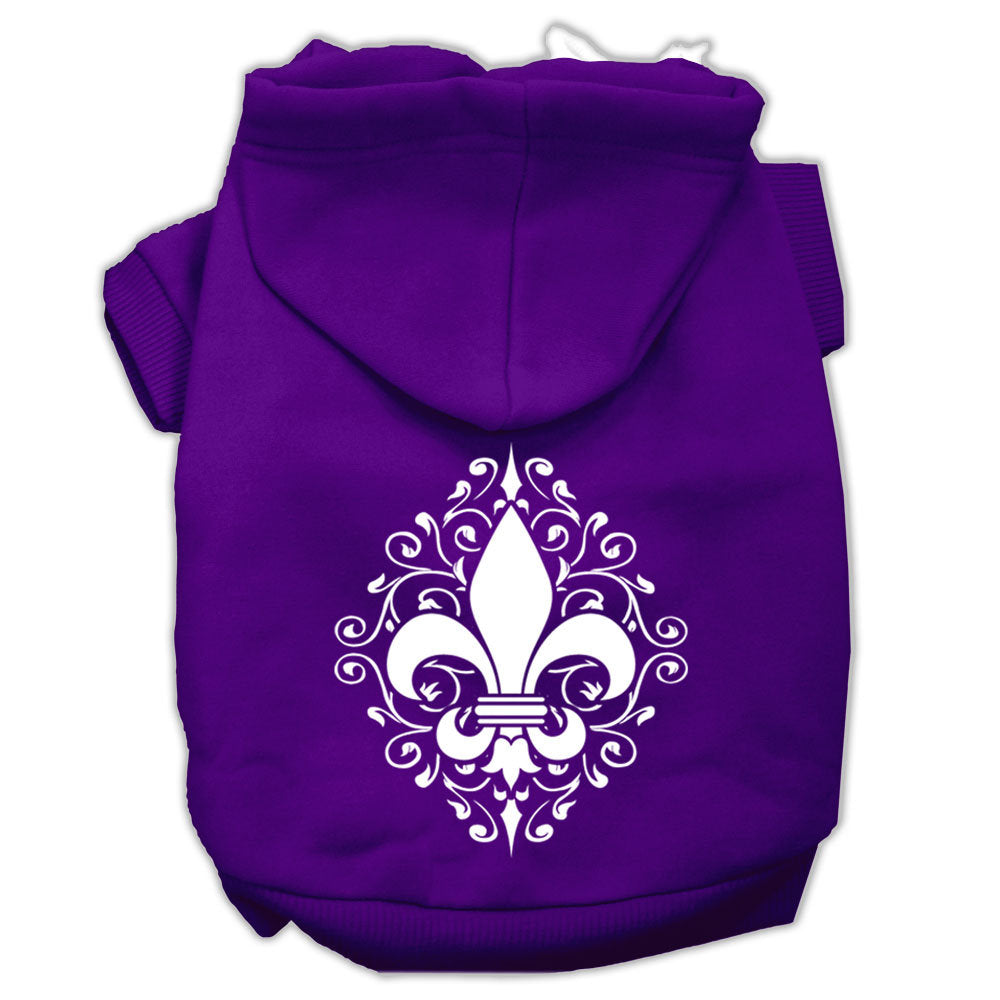 Pet Hoodie "Henna Fleur De Lis"