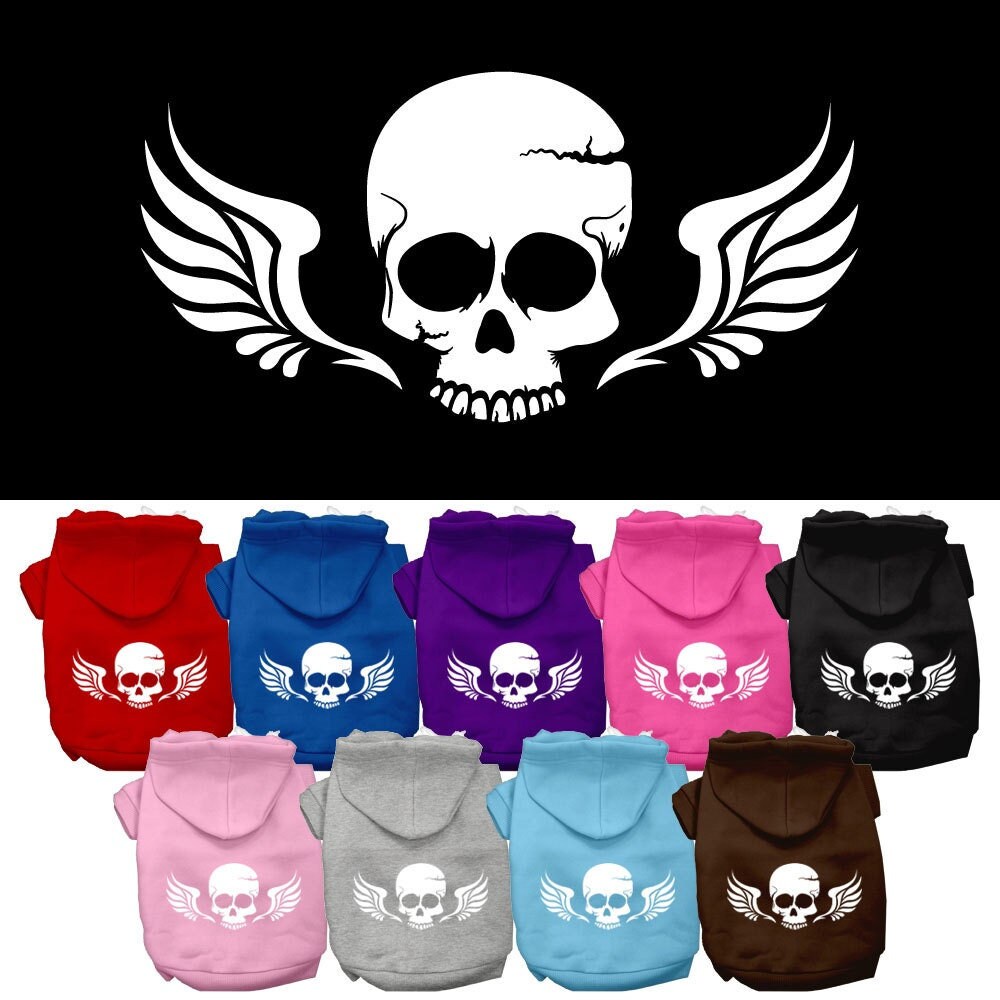 Pet Hoodie "Skull Wings"