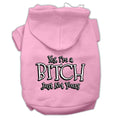 Load image into Gallery viewer, Pet Hoodie "Yes, I'm A Bitch, Just Not Yours"
