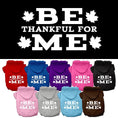 Load image into Gallery viewer, Thanksgiving Pet Dog & Cat Hoodie Screen Printed, "Be Thankful for Me"
