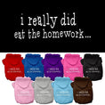 Load image into Gallery viewer, Pet Hoodie "I Really Did Eat The Homework"
