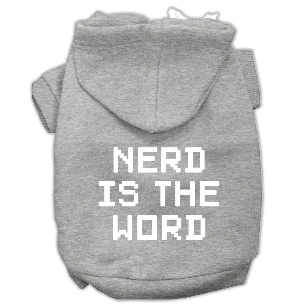 Pet Hoodie "Nerd Is The Word"