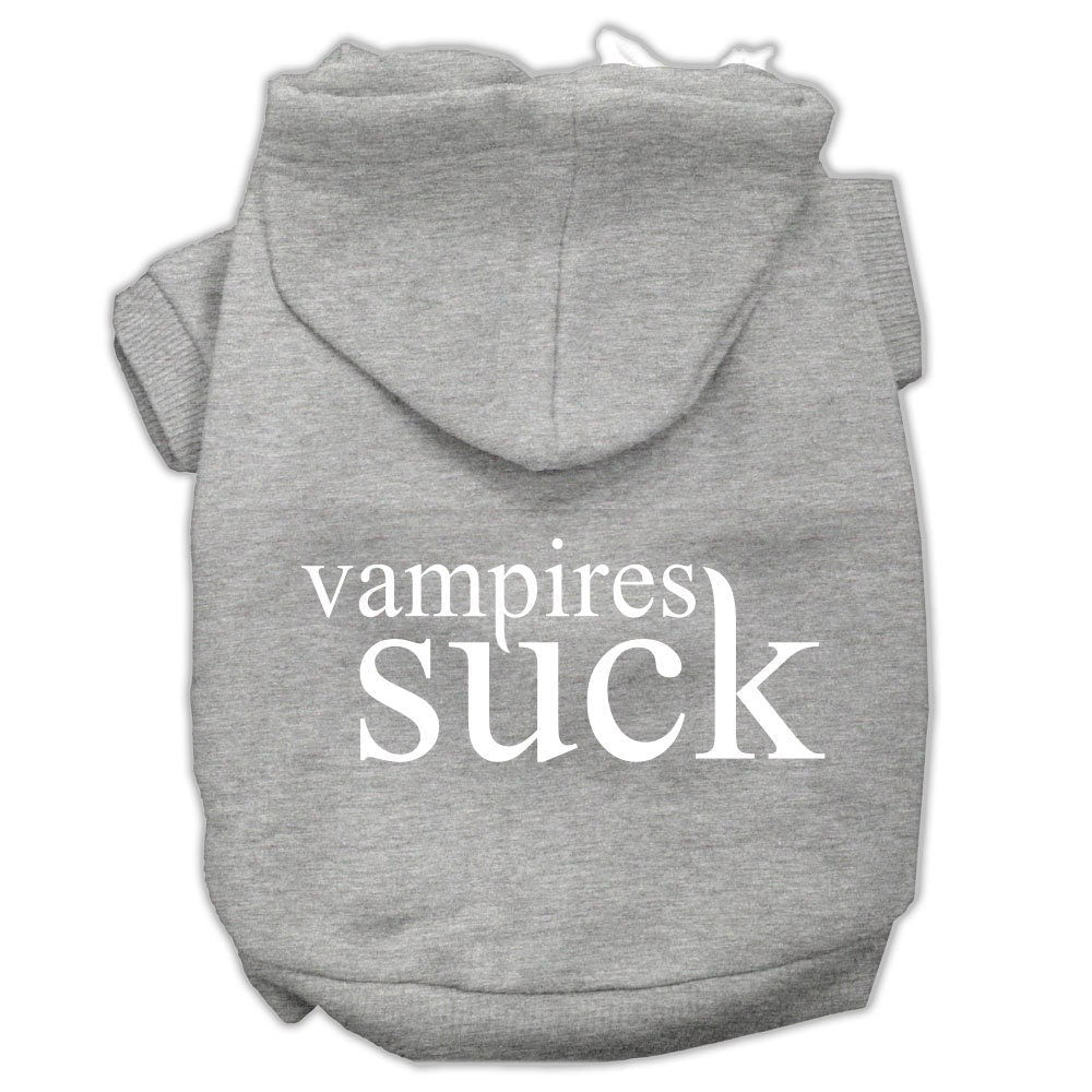 Halloween Pet Hoodie Screen Printed, "Vampires Suck"