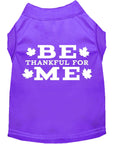 Load image into Gallery viewer, Thanksgiving Screen Print Pet Shirt, "Be Thankful For Me"
