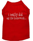Load image into Gallery viewer, Pet Shirt "I Really Did Eat The Homework"
