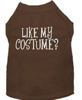 Load image into Gallery viewer, Halloween Pet Dog & Cat Shirt Screen Printed, "Like My Costume?"

