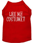 Load image into Gallery viewer, Halloween Pet Dog & Cat Shirt Screen Printed, "Like My Costume?"

